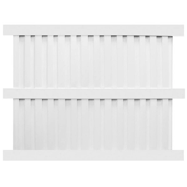 White Privacy Fence Panel