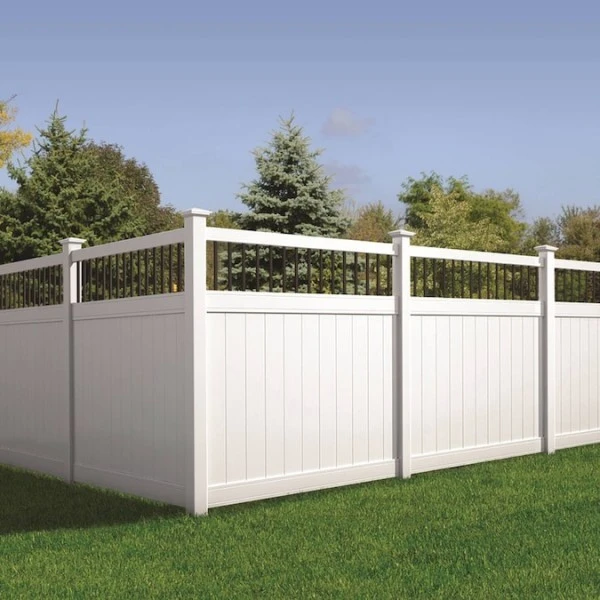 Vinyl Lattice Top Privacy Fence For Yard